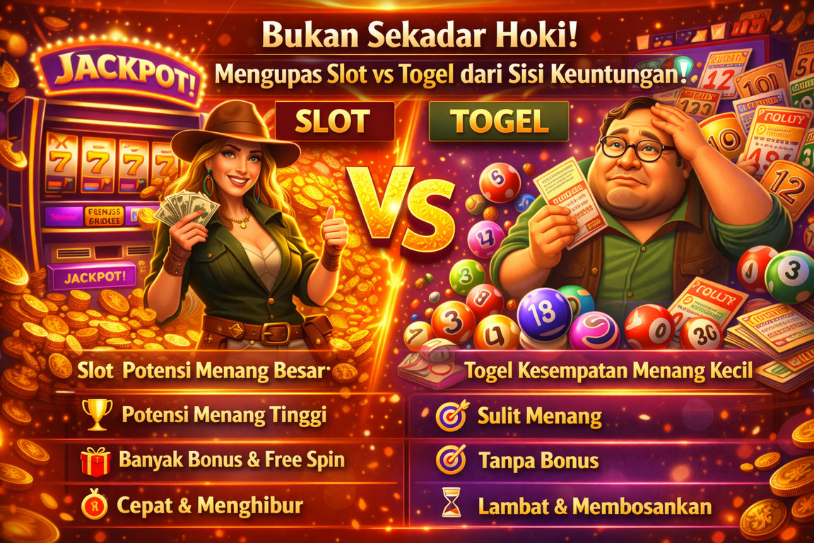 Bukan Sekadar Hoki! Mengupas Slot vs Togel dari Sisi Keuntungan